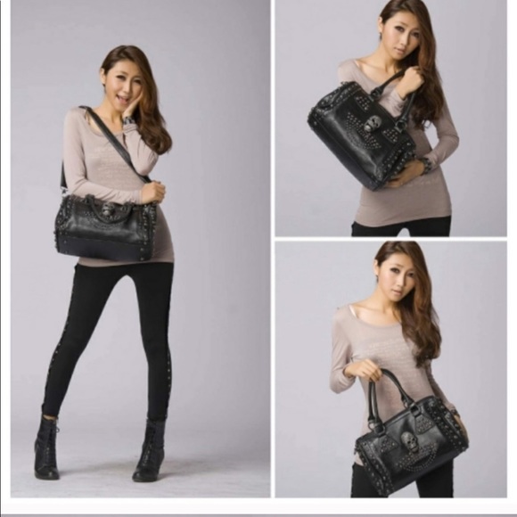 🆕️ Skull Handbag Large Capacity Gothic Style - Picture 2 of 4